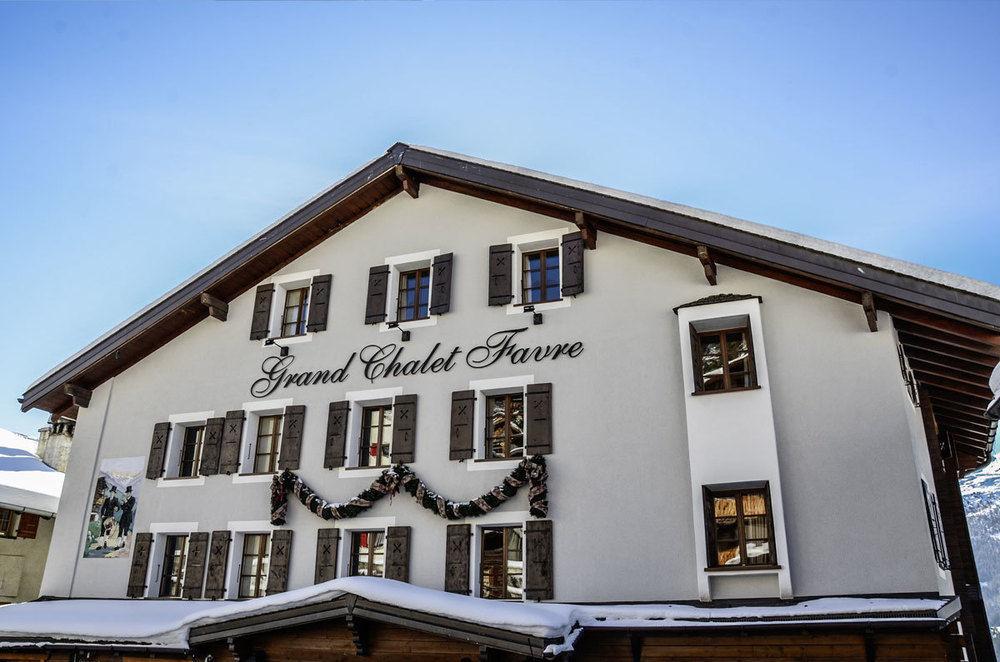 Hotel Le Grand Chalet Favre Сен-Люк Экстерьер фото